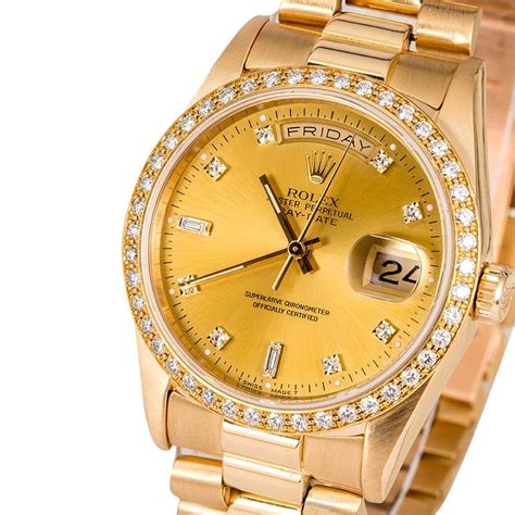 rolex presidential diamond day-date 18348|Rolex diamond bracelet price.